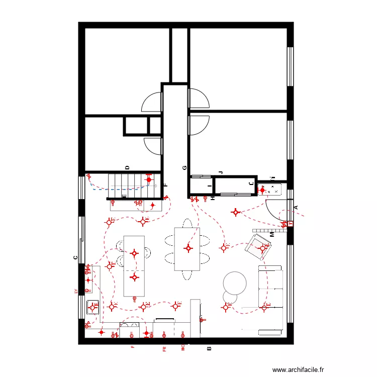 Begon &Eacute;lectrique. Plan de 8  et 95 m²