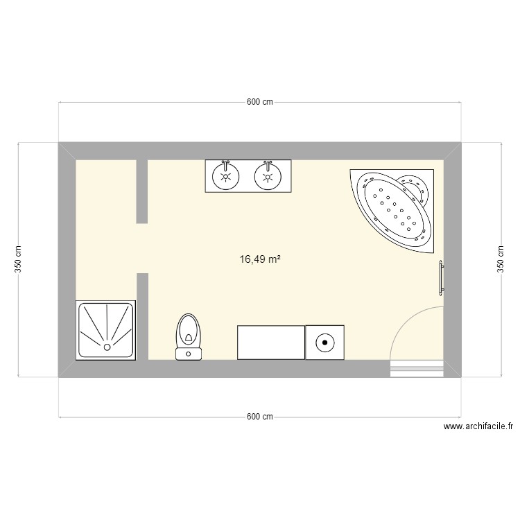 SDB Neuvialle. Plan de 0 pièce et 0 m2