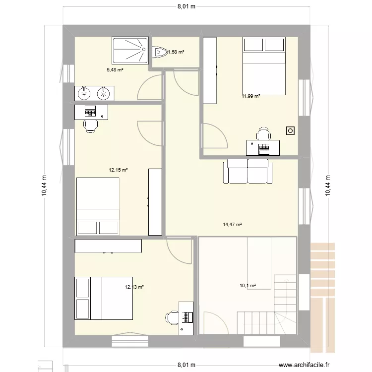20-10 en long v2. Plan de 