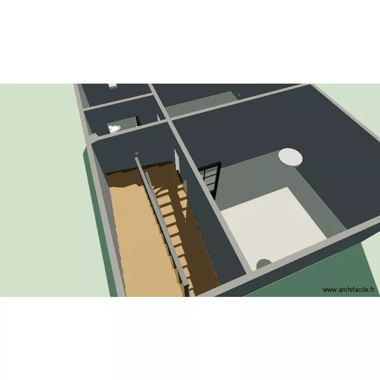 Plan 2ème étage - Leman. Plan de 5 et 41 m² Plan 2ème étage - Leman. Plan de 5 et 41 m²