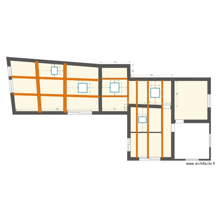 plan VELUX b. Plan de 6 pièces et 138 m2