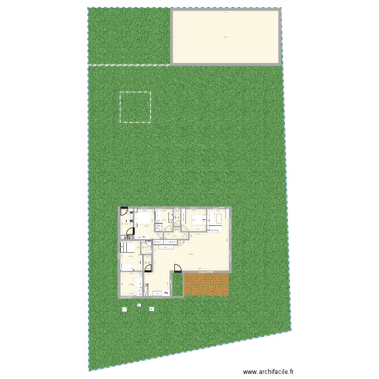 maison projet2. Plan de 12 pièces et 232 m2