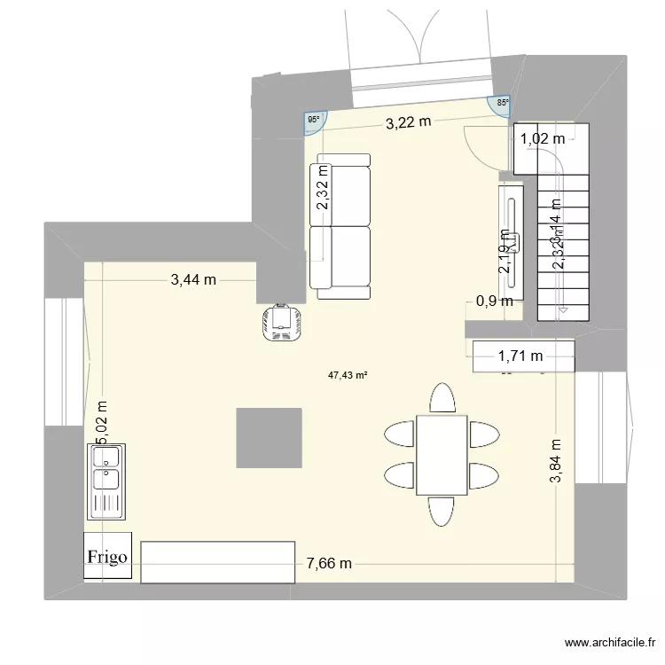 Rez de chauss&eacute;e. Plan de 