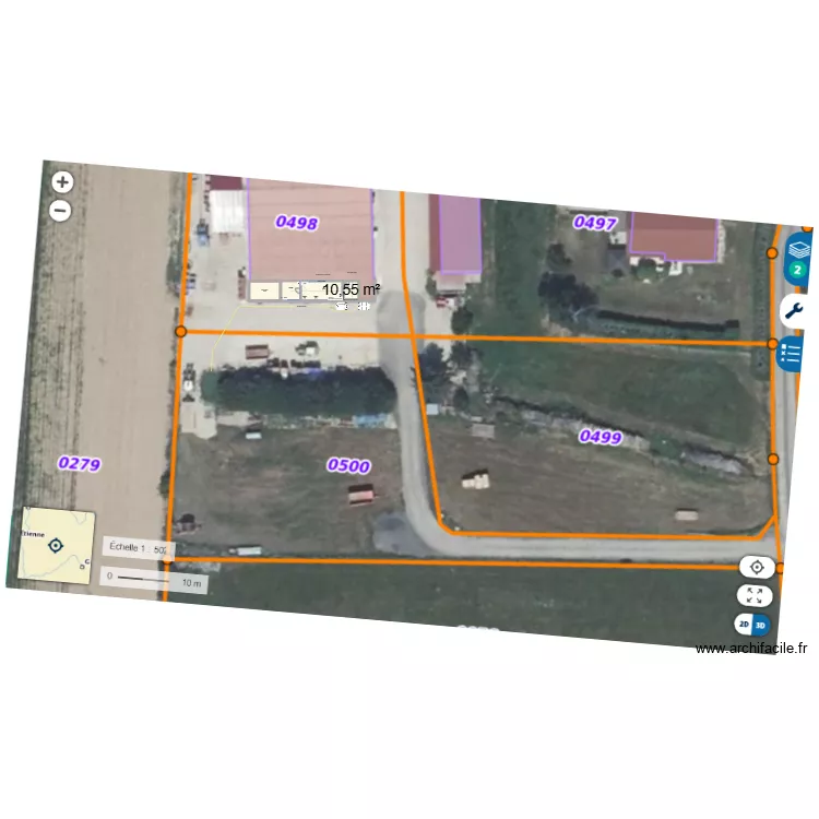 labo2. Plan de 4  et 73 m²