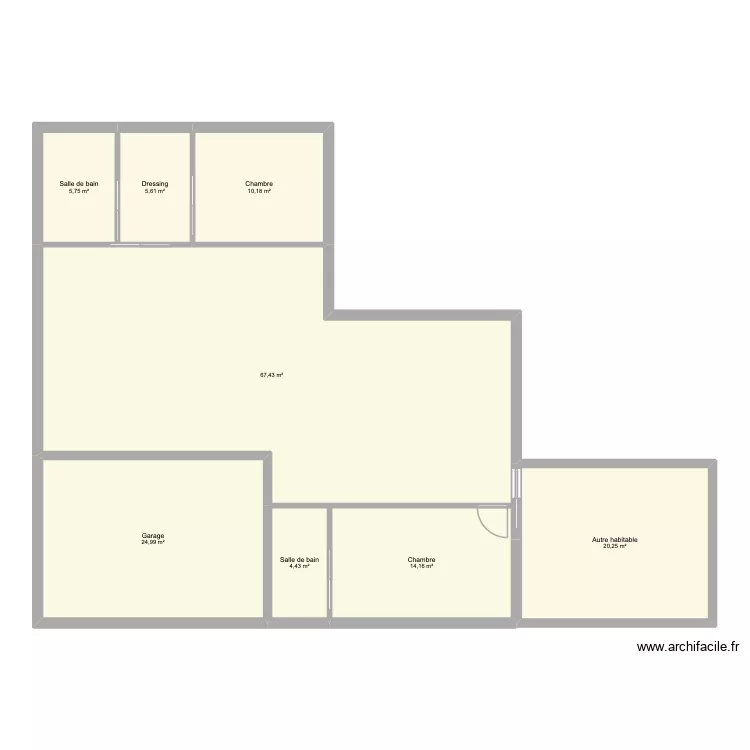 Projet maison route de Vannes. Plan de 8 Pièces et 153 m² Projet maison route de Vannes. Plan de 8 Pièces et 153 m²
