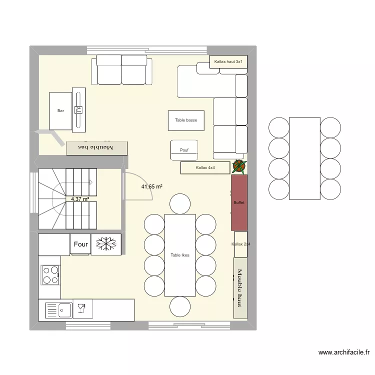 Rez de jardin. Plan de 