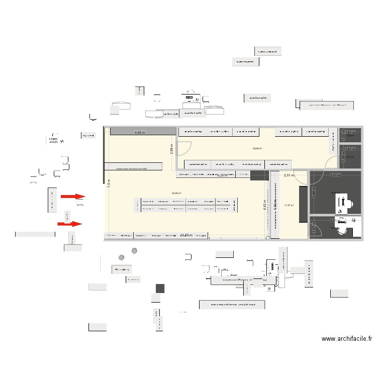 Dubai market 2. Plan de 7 pièces et 126 m2