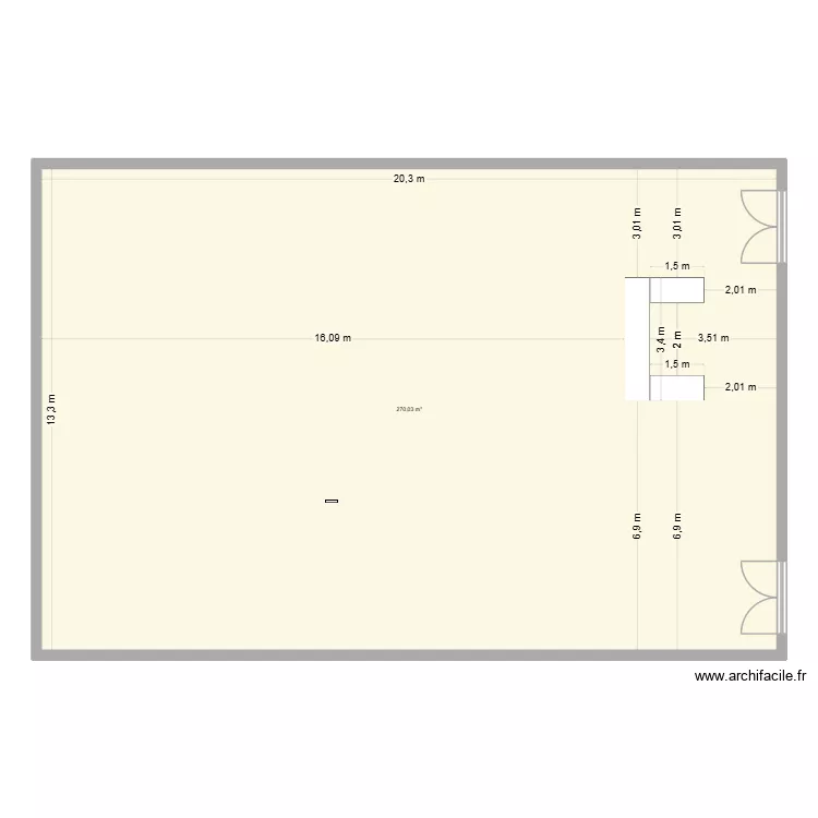Thionville. Plan de 1 et 270 m² Thionville. Plan de 1 et 270 m²