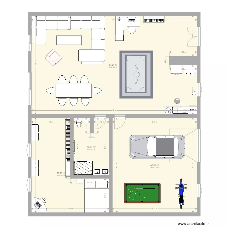 Maison test 1. Plan de 