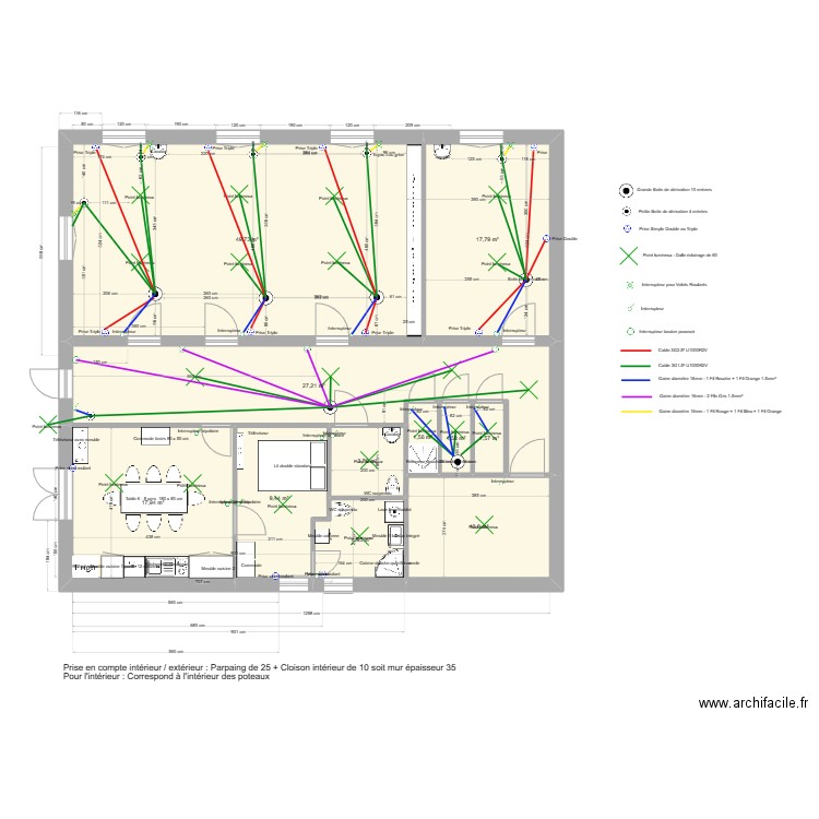 Elec V3 Sous-Sol SCI Remi. Plan de 11 pièces et 146 m2