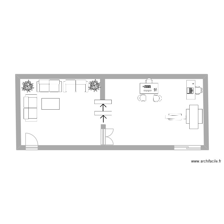 HELISON. Plan de 1 pièce et 39 m2