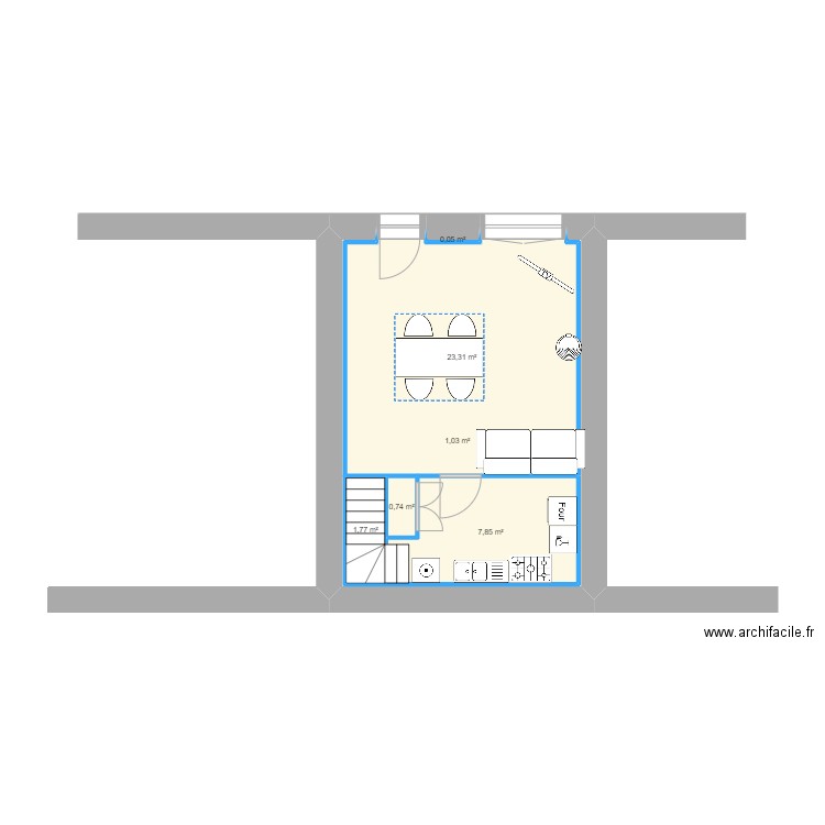 Maison Valentin 02. Plan de 19 pièces et 69 m2