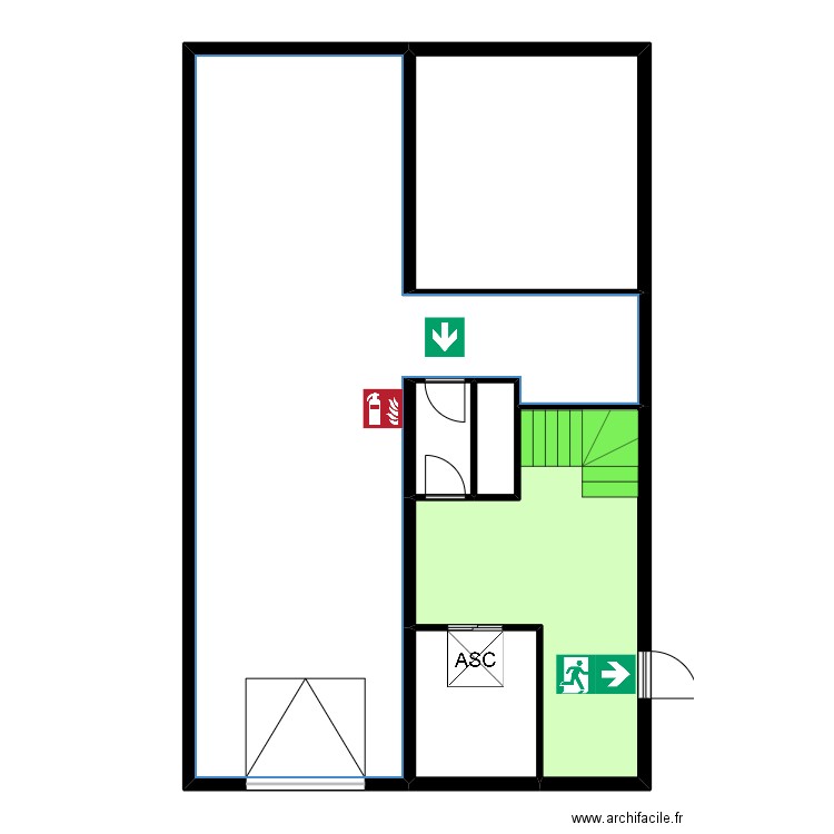 colombes entrée. Plan de 6 pièces et 125 m2