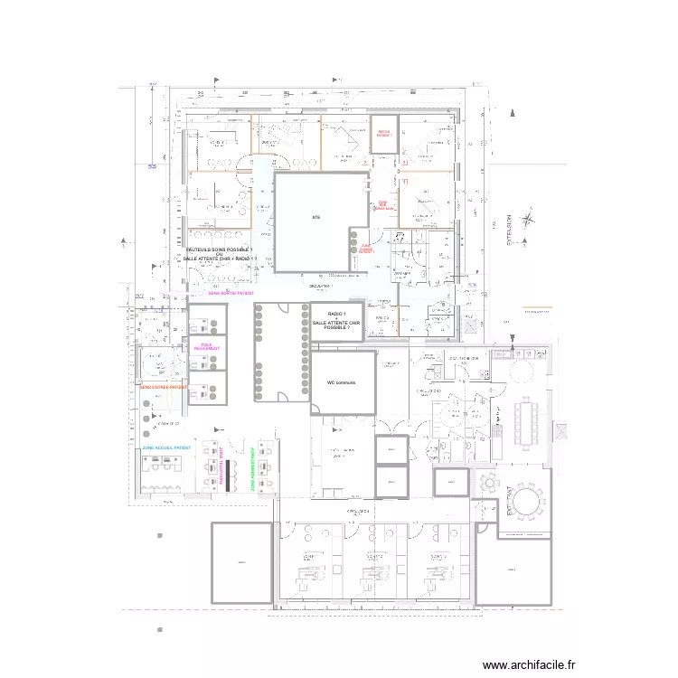 CABINET DENTAIRE 6. Plan de 13 Pièces et 316 m² CABINET DENTAIRE 6. Plan de 13 Pièces et 316 m²