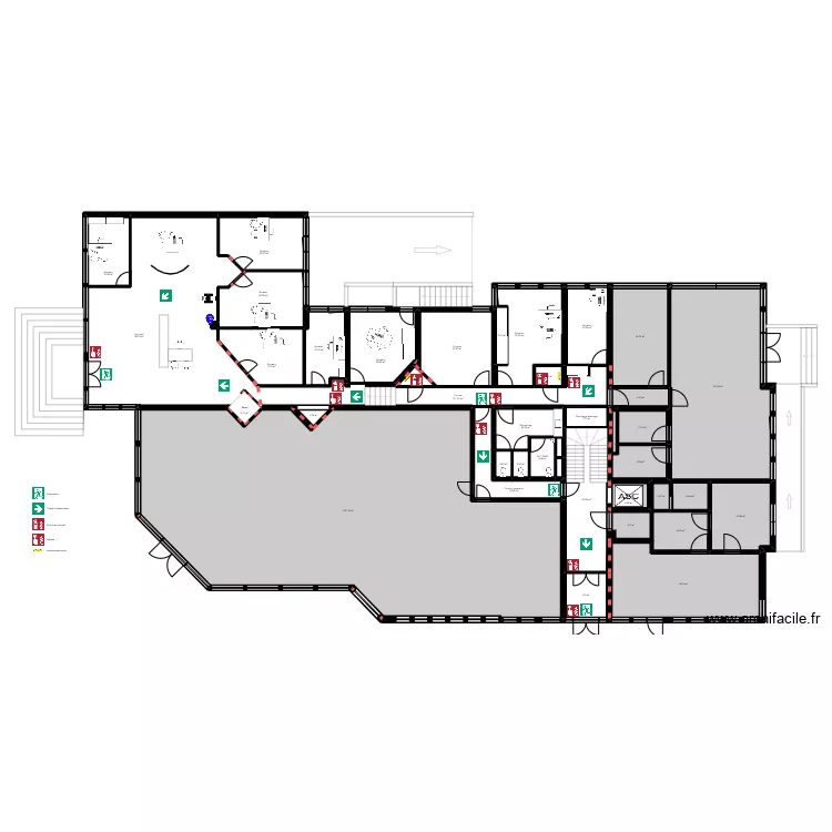 Castres Espic - Plan d'évacuation. Plan de Castres Espic - Plan d'évacuation. Plan de