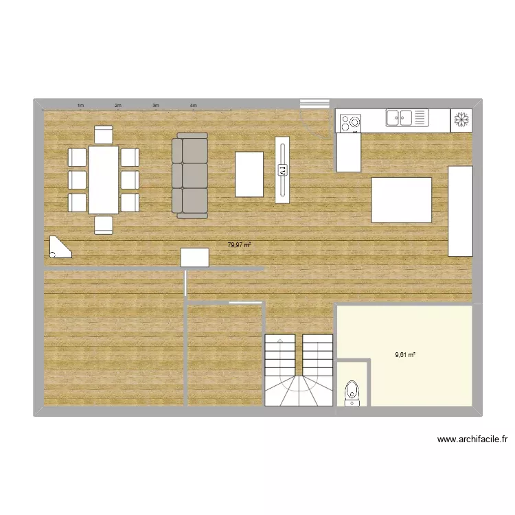 plan nouveau. Plan de 2 Pièces et 90 m² plan nouveau. Plan de 2 Pièces et 90 m²