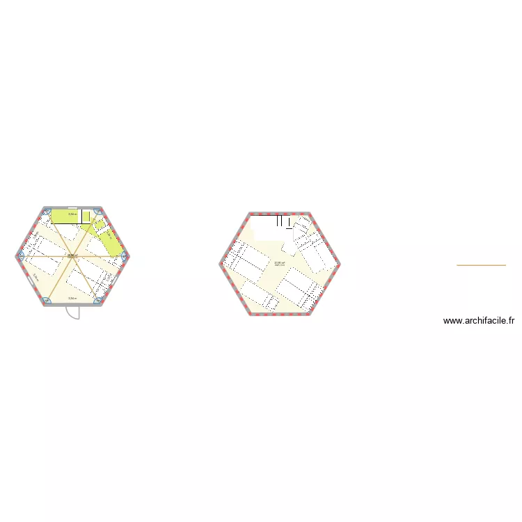 TIPI. Plan de 4  et 69 m²