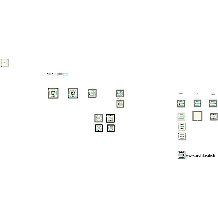 Bar Central ODYSSEY. Plan de 21 pièces et 936 m2