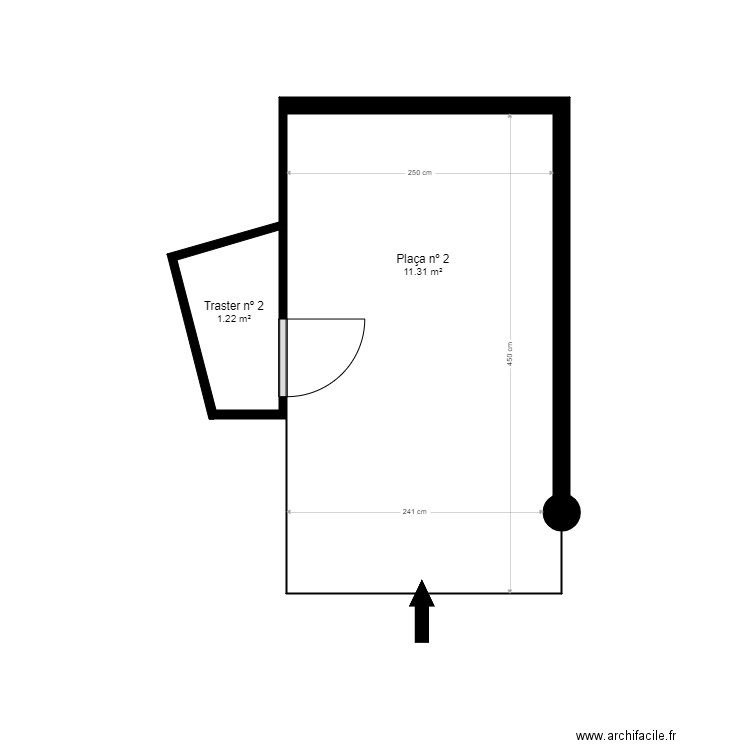 ANYÓS PARK, BLOC D, AP. 2. Plan de 2 pièces et 13 m2