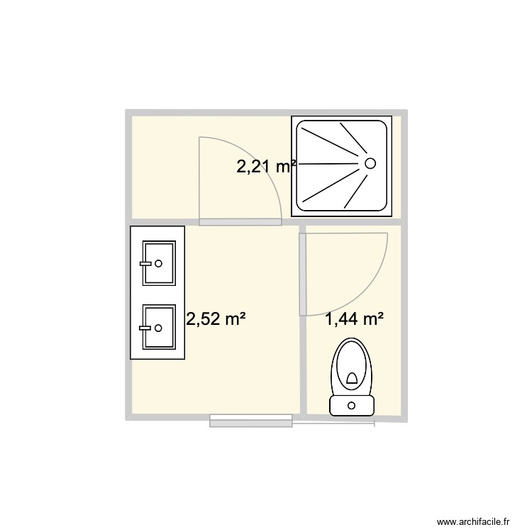 SDB. Plan de 0 pièce et 0 m2