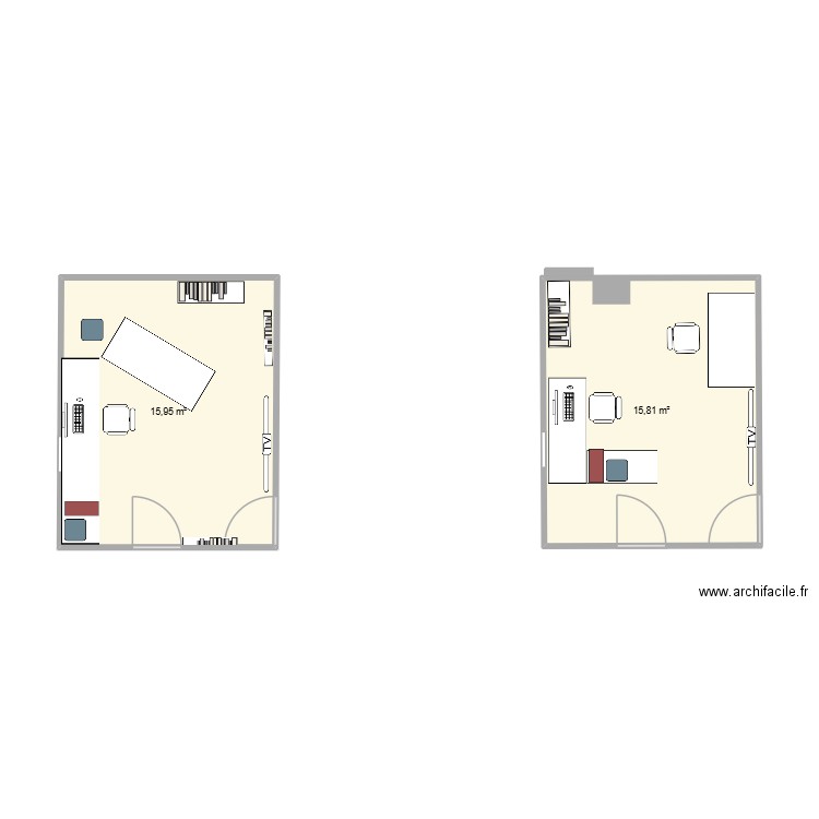 Nex. Plan de 2 pièces et 32 m2