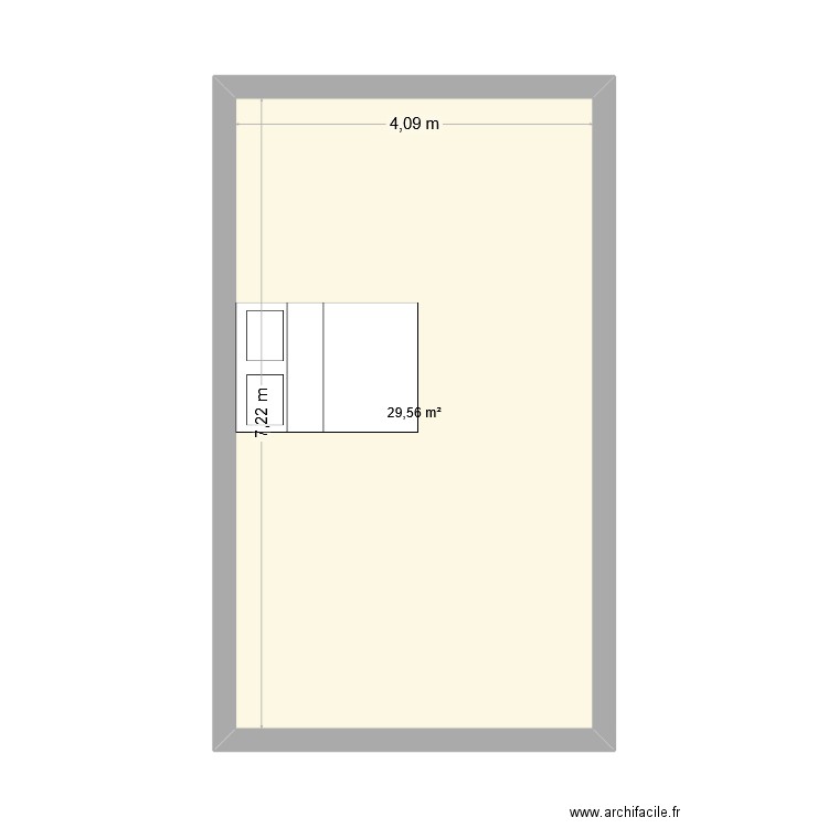 maison - etage1. Plan de 1 pièce et 30 m2