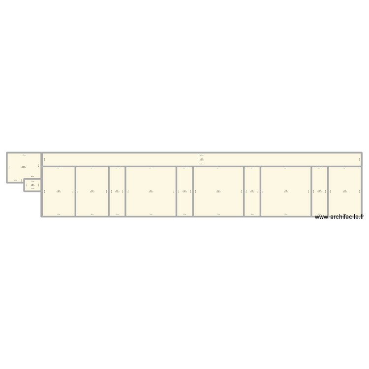 Batiment D - Etage 1 - Labo. Plan de 13 pièces et 415 m2