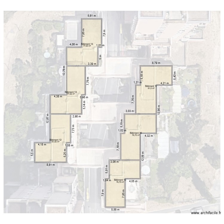 Plan tannerie. Plan de 6 pièces et 471 m2