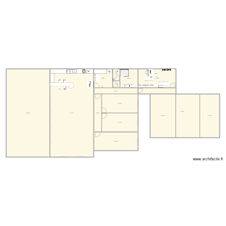 LOT 99. Plan de 15 pièces et 385 m2