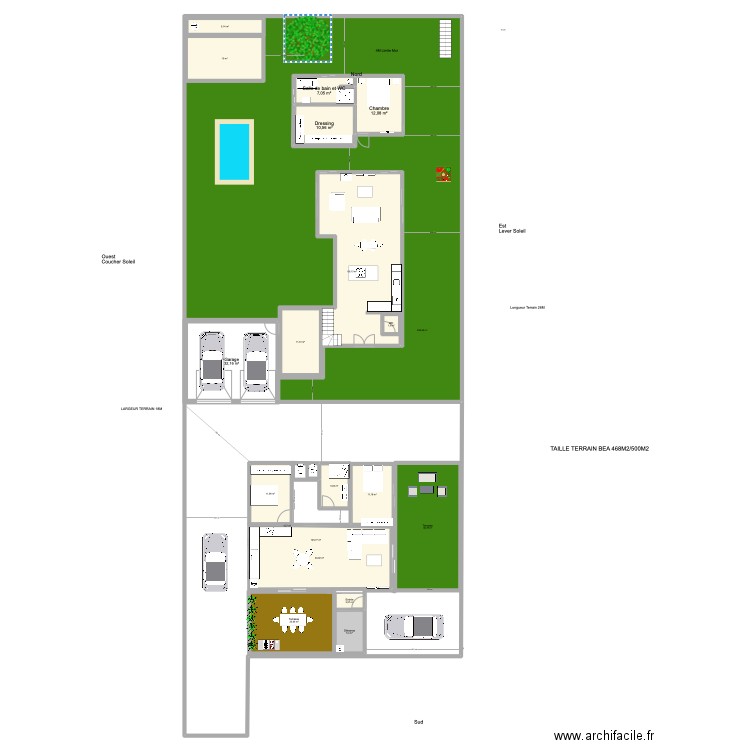 BEA PLAN VILLA secondaire location  2025. Plan de 20 pièces et 1140 m2