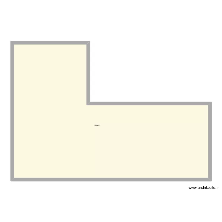 Maison. Plan de 1  et 126 m²