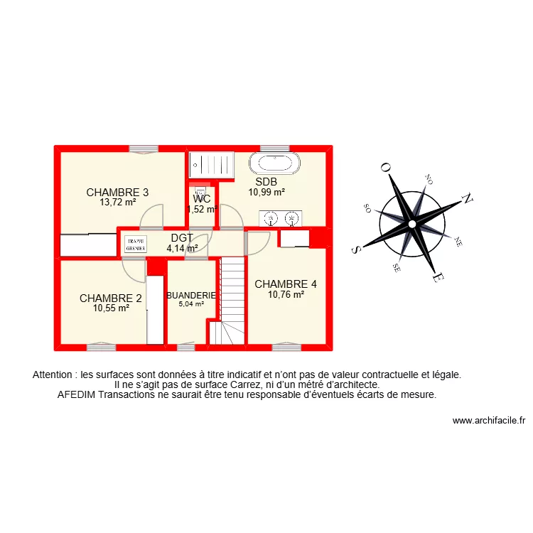 BI 32800. Plan de 19  et 218 m²