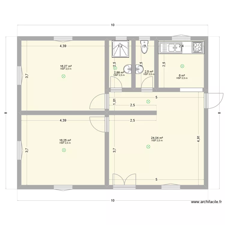 ANTSOAKAMANONDRO 3. Plan de 6 et 68 m² ANTSOAKAMANONDRO 3. Plan de 6 et 68 m²