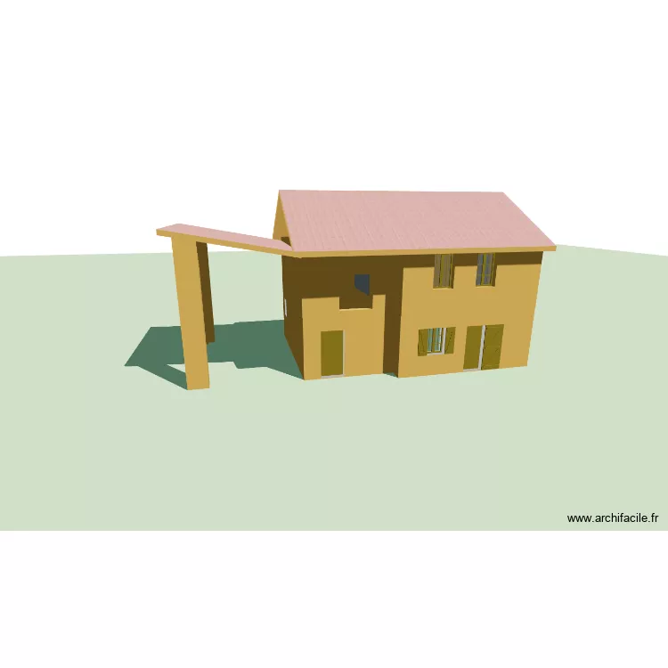 Plan Façades Existantes. Plan de 1 et 3 m² Plan Façades Existantes. Plan de 1 et 3 m²