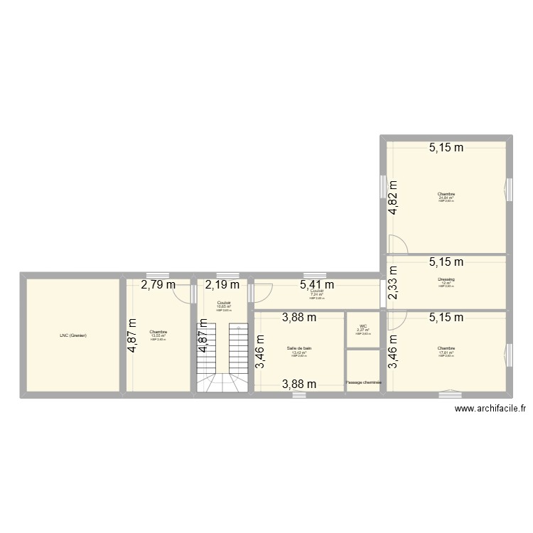 DELOS ETA. Plan de 10 pièces et 124 m2