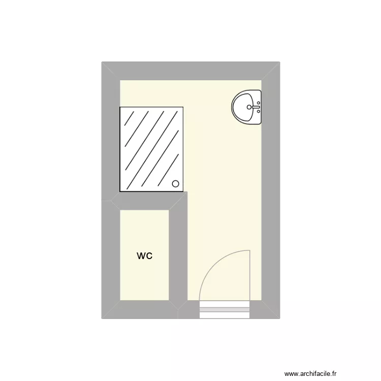 DARRIEUX r&eacute;nov&eacute;. Plan de 2  et 6 m²