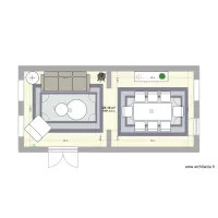 Maquette maison salon habitat