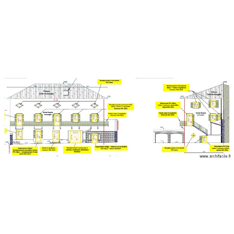 cote fenetre 2. Plan de 17 pièces et 30 m2