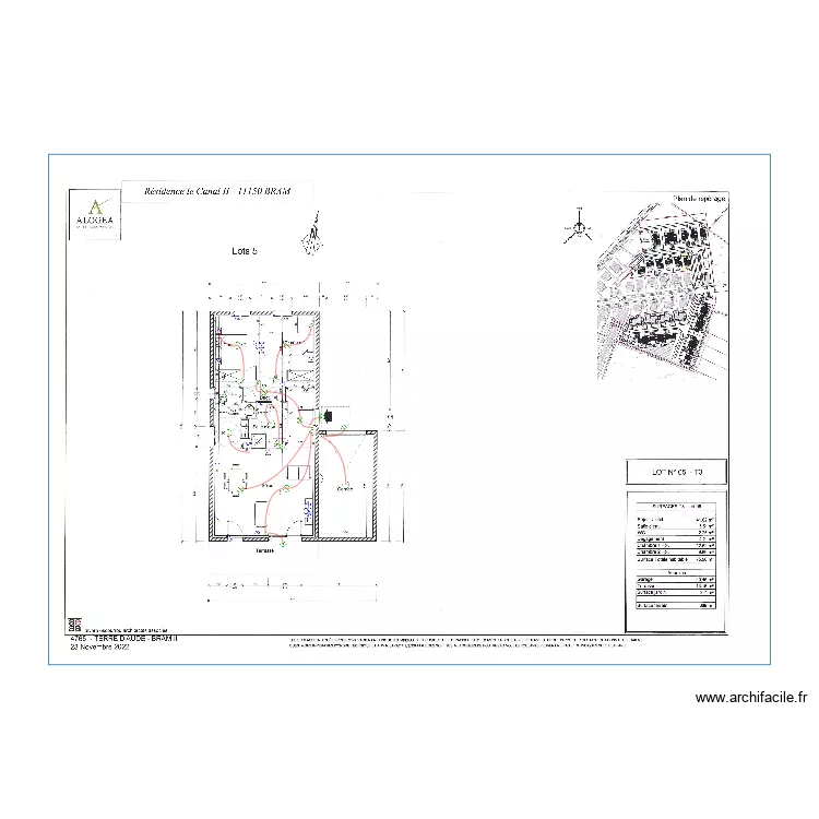 AMETHYSTE LOT 5. Plan de 