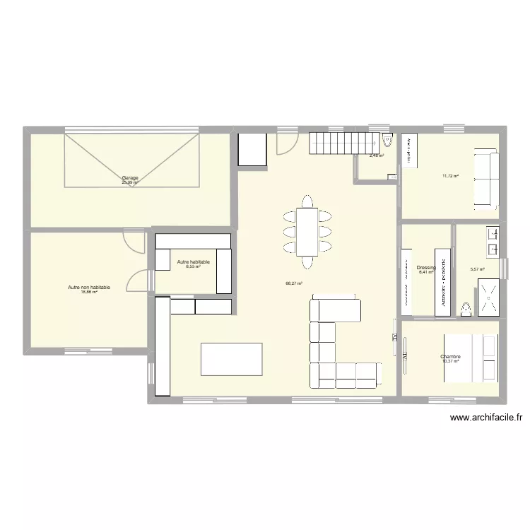 tignieu vignon2. Plan de 13  et 189 m²