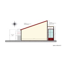 PLAN DE FACADE AVANT PORTE FENETRE