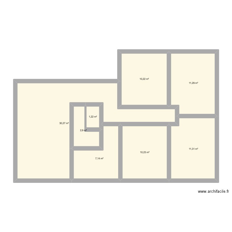davani. Plan de 8 pièces et 85 m2