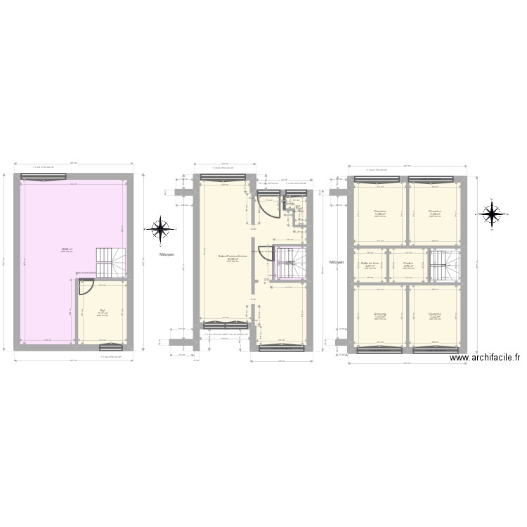 ML24006772 GANSTER. Plan de 12 pièces et 173 m2