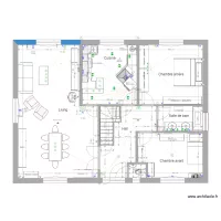 Notre habitation Rez de chauss&eacute;e sans couleurs