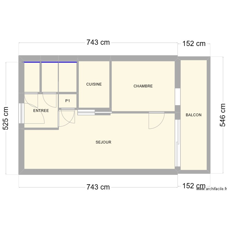 Seignosse Appt 512 rénovation B. Plan de 12 pièces et 40 m2