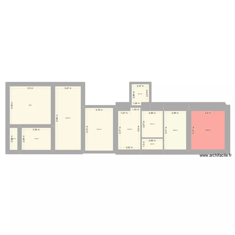 Maison original. Plan de 