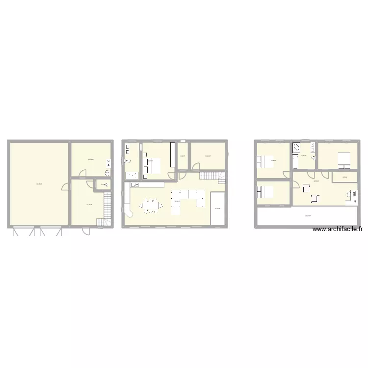 projet maison. Plan de 