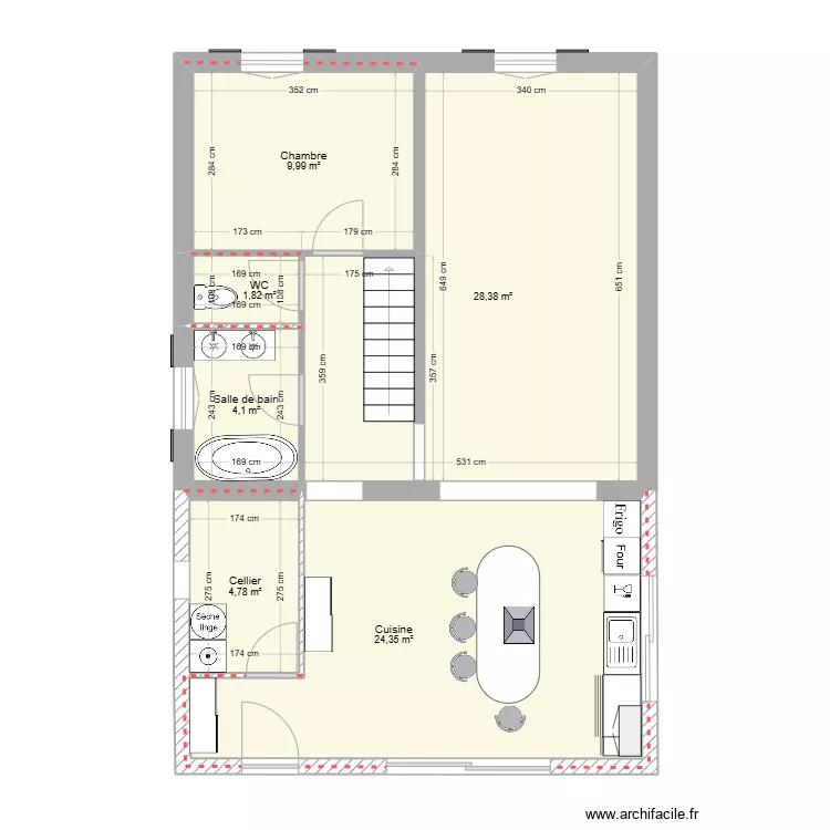 agrandissement 2. Plan de 