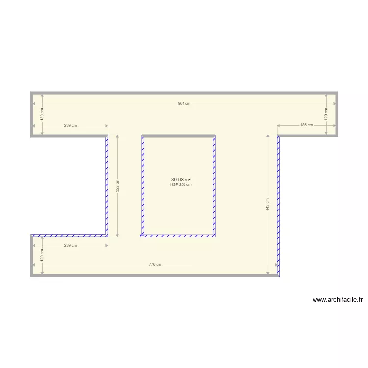 foncia 28 bvd carnot. Plan de 1  et 39 m²