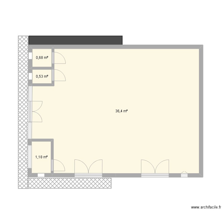 AMIREF NZENG-AYONG. Plan de 4 pièces et 39 m2